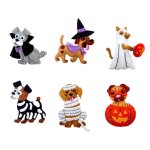 (image for) Trick Or Treat Puppies Felt Applique Kit